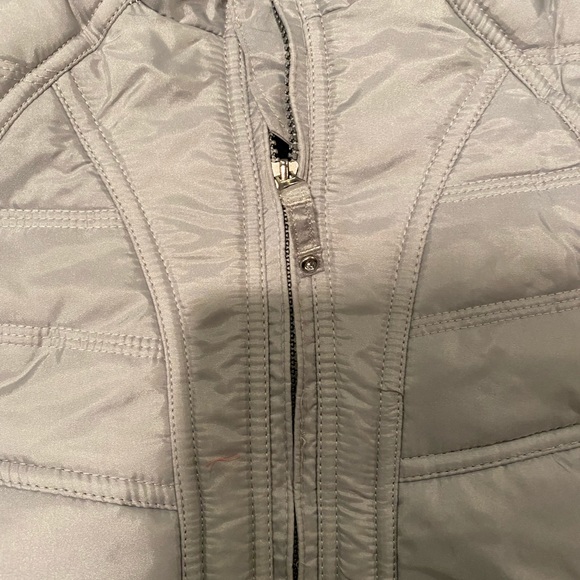 Girls silver winter jacket - Picture 3 of 6